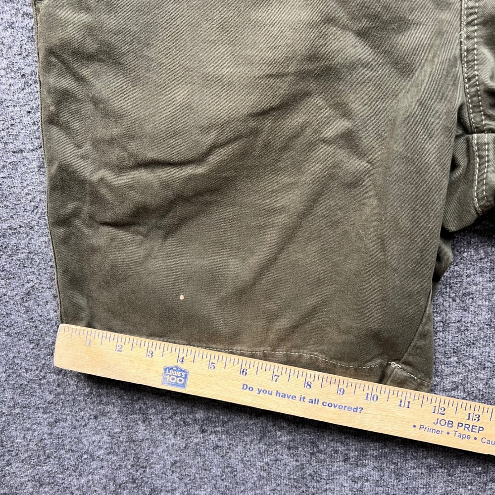 Eddie Bauer Shorts Mens 32 Olive Green Chino Cotton Twill Casual Outdoor - Picture 3 of 13